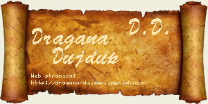 Dragana Dujdup vizit kartica